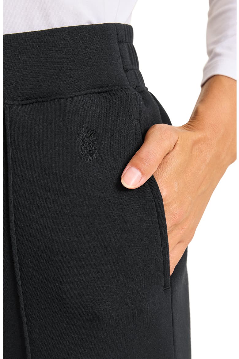 Palm Voyage Pintuck Pleat Knit Pants, Alternate, color, BLACK