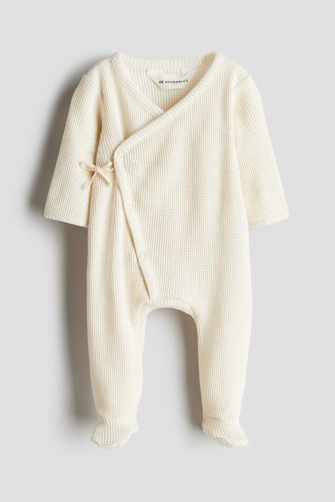 Waffled Cotton Romper Suit