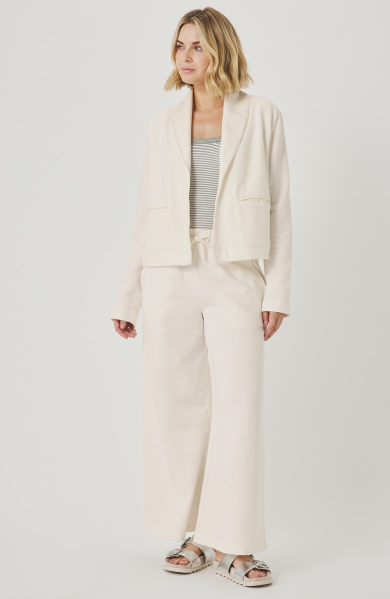 Splendid Greta Terry Blazer, Alternate, color, Shell White