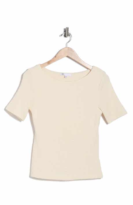 DR2 by Daniel Rainn Boat Neck Knit T-Shirt