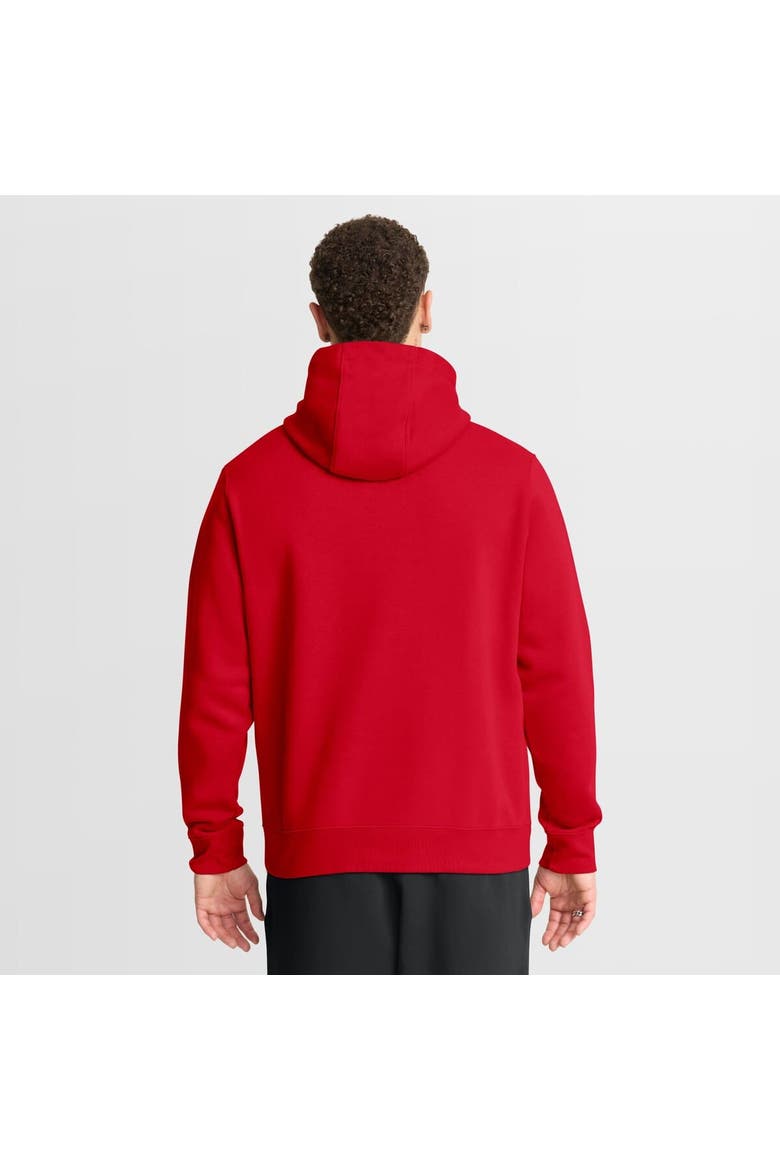Men's Nike Red Georgia Bulldogs Club Fleece Arch Pullover Hoodie, Alternate, color, Red