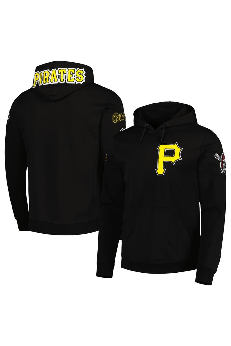 Men's Pro Standard Black Pittsburgh Pirates Team Logo Pullover Hoodie, Main, color, Black