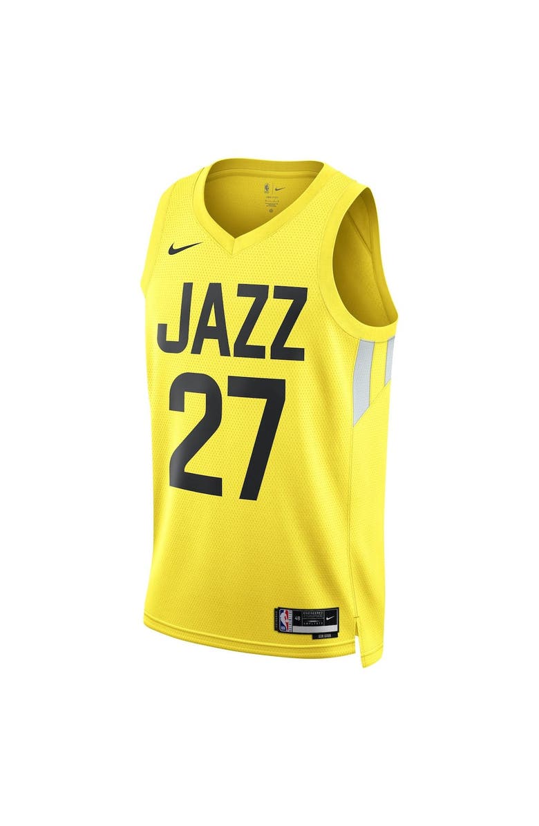 Nike Unisex Nike Rudy Gobert Gold Utah Jazz Swingman Jersey - Icon Edition, Alternate, color,