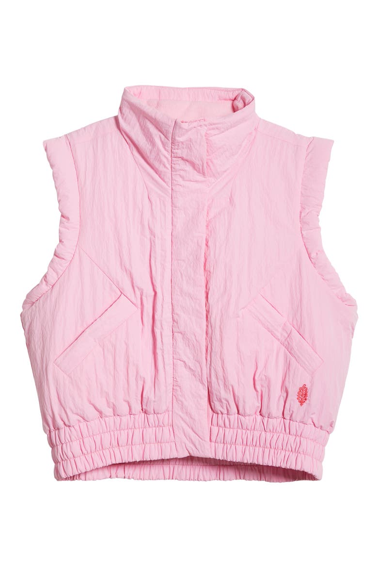 FP Movement Scrunch Time Puffer Vest, Alternate, color, PINK AURA