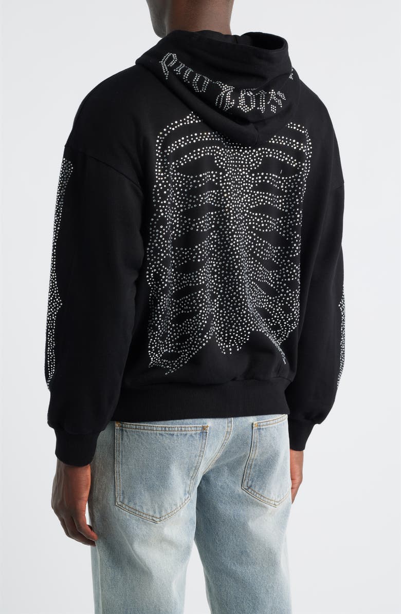 Rolling Loud Bones Zip Hoodie, Alternate, color, Black