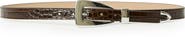 B-Low the Belt Briar Croco-Embossed Leather Belt