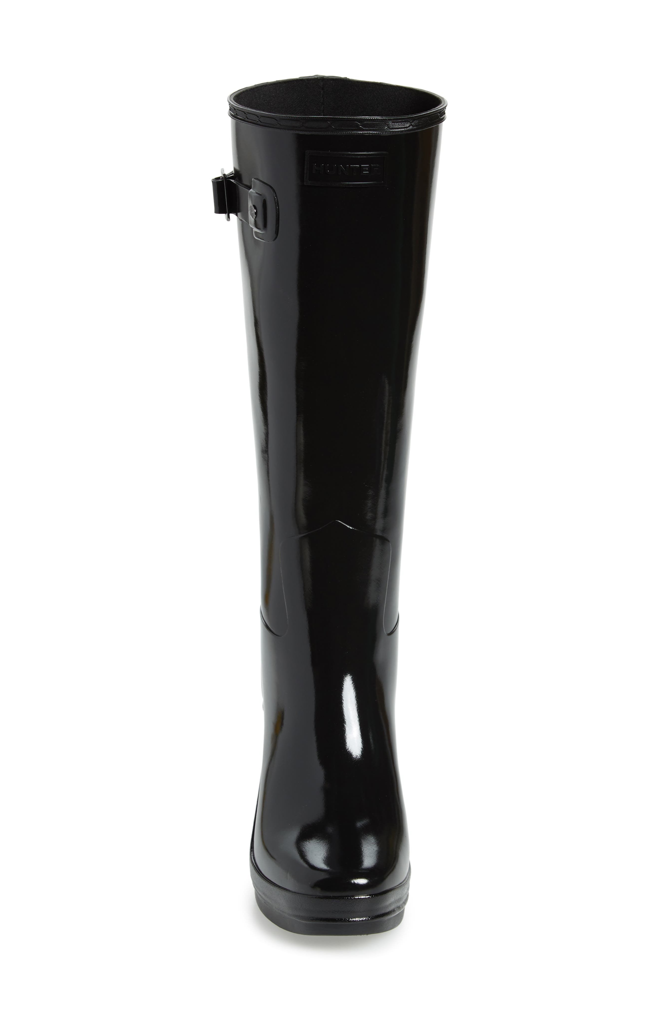 Hunter Refined Knee High Waterproof Rain Boot, Alternate, color, 