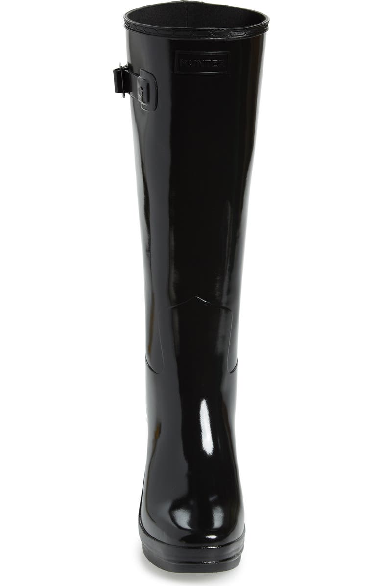 Hunter Refined Knee High Waterproof Rain Boot, Alternate, color,