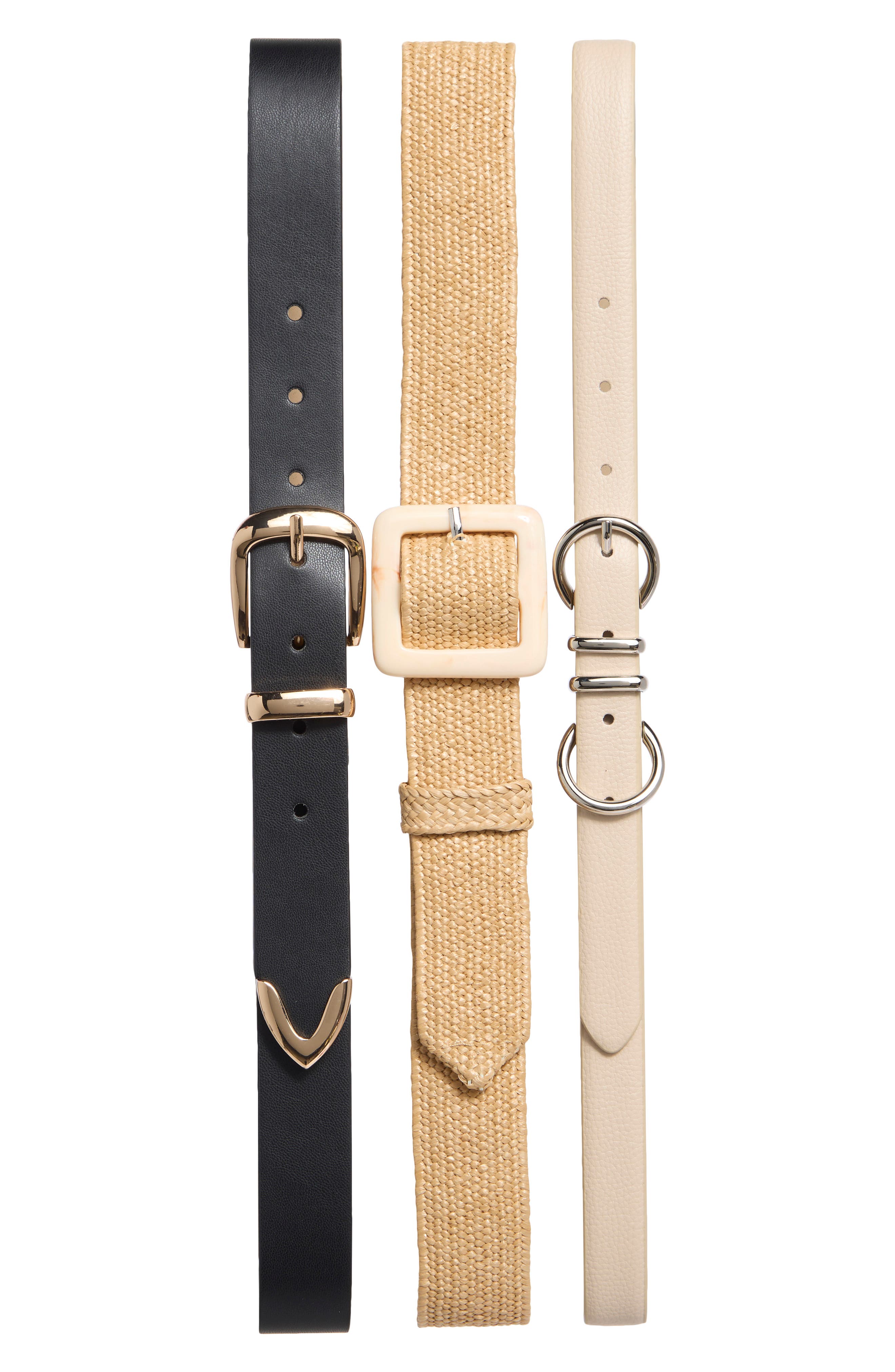 Vince Camuto 3-for-1 Assorted Belt Set