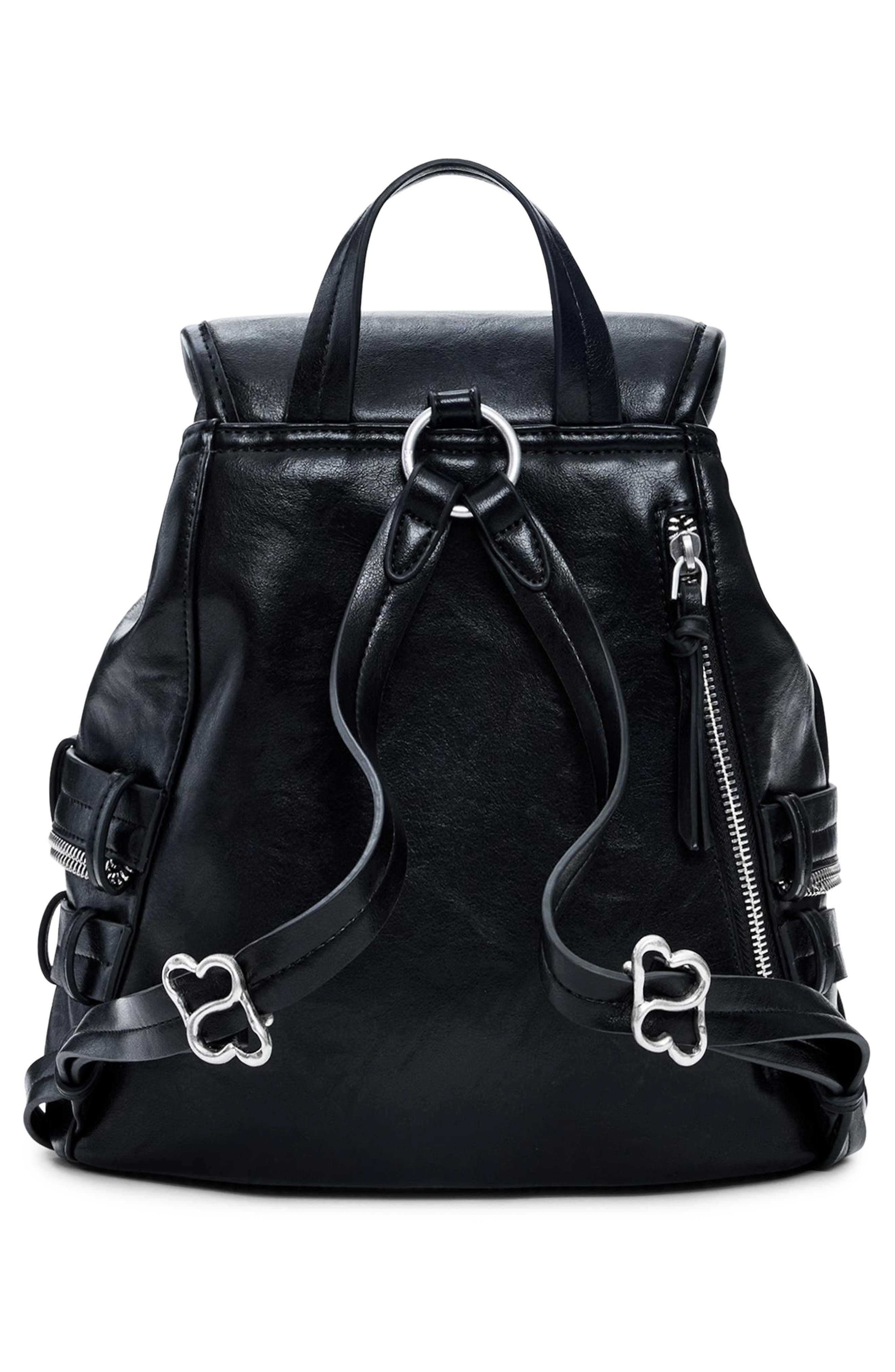 Desigual Medium Faux Leather Backpack, Alternate, color, 