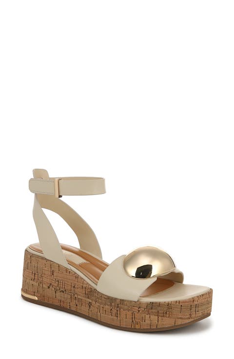 Taysha Ankle Strap Platform Wedge Sandal (Women)