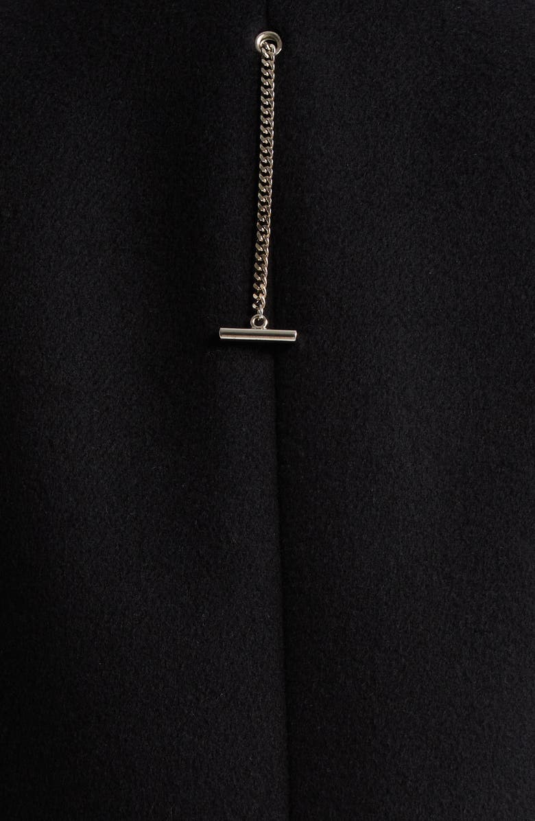 McQueen Stacked Shoulder Wool 
Cashmere Long Coat, Alternate, color, 