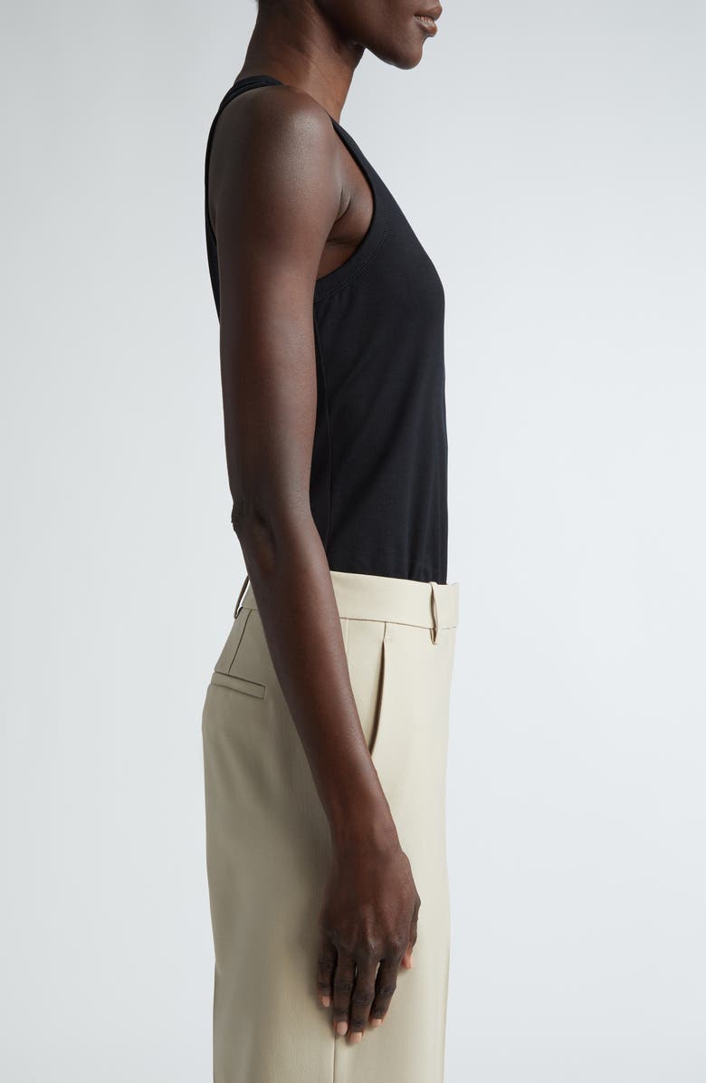 Lafayette 148 New York Racerback Tank, Alternate, color, Black