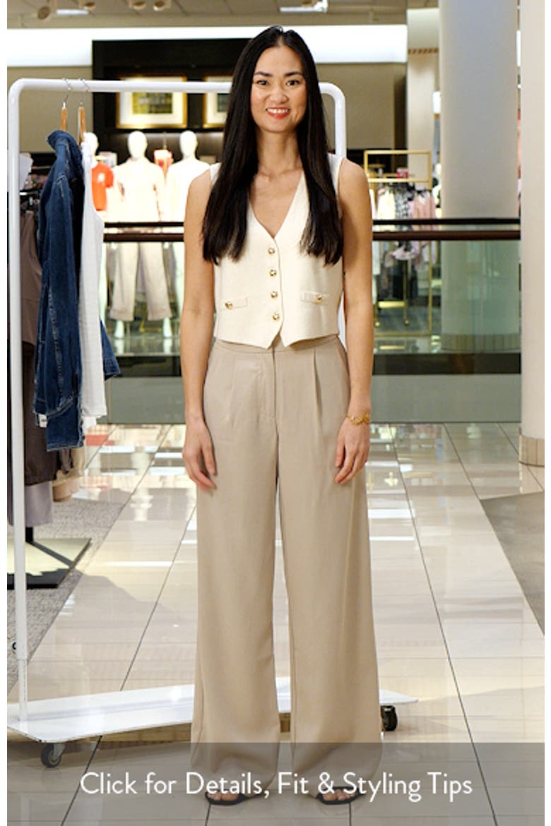 Ana Pleated Wide Leg Pants video