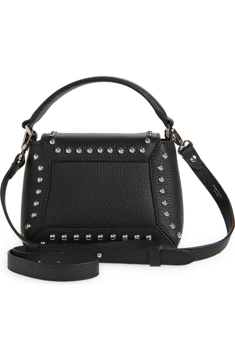 Strathberry Nano Mosaic Studded Leather Top Handle Bag, Alternate, color,