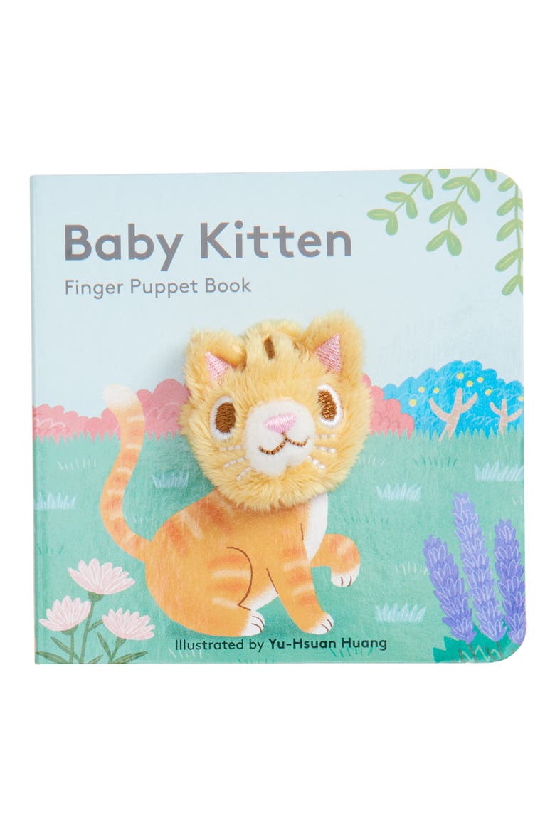 'Baby Kitten' Finger Puppet Board Book, Main, color, MULTI