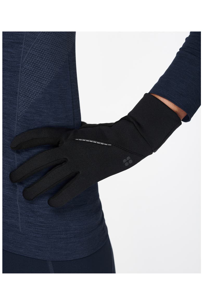 Run Gloves, Alternate, color, BLACK