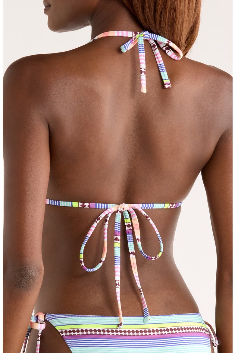 Malia Halter Triangle Swim Top, Alternate, color, CIRQ CITRUS
