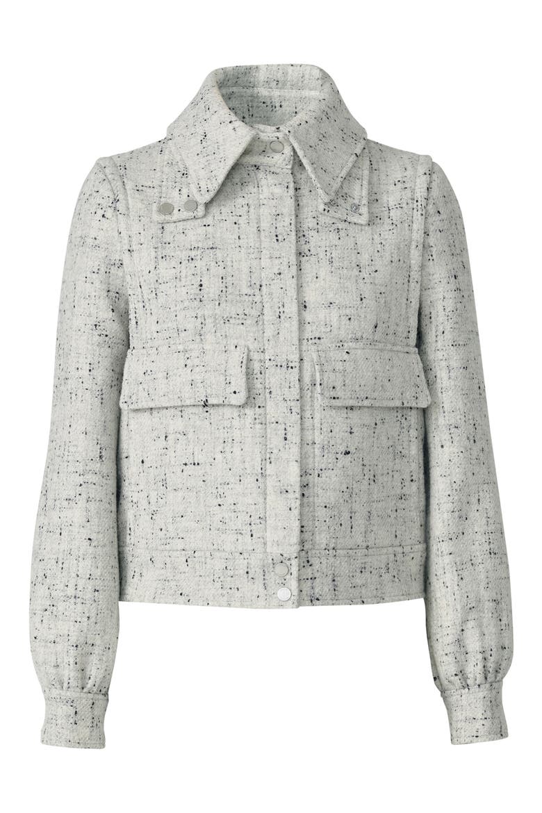Gene Wool Shirt Jacket, Alternate, color, ASH-NIGHT BLUE