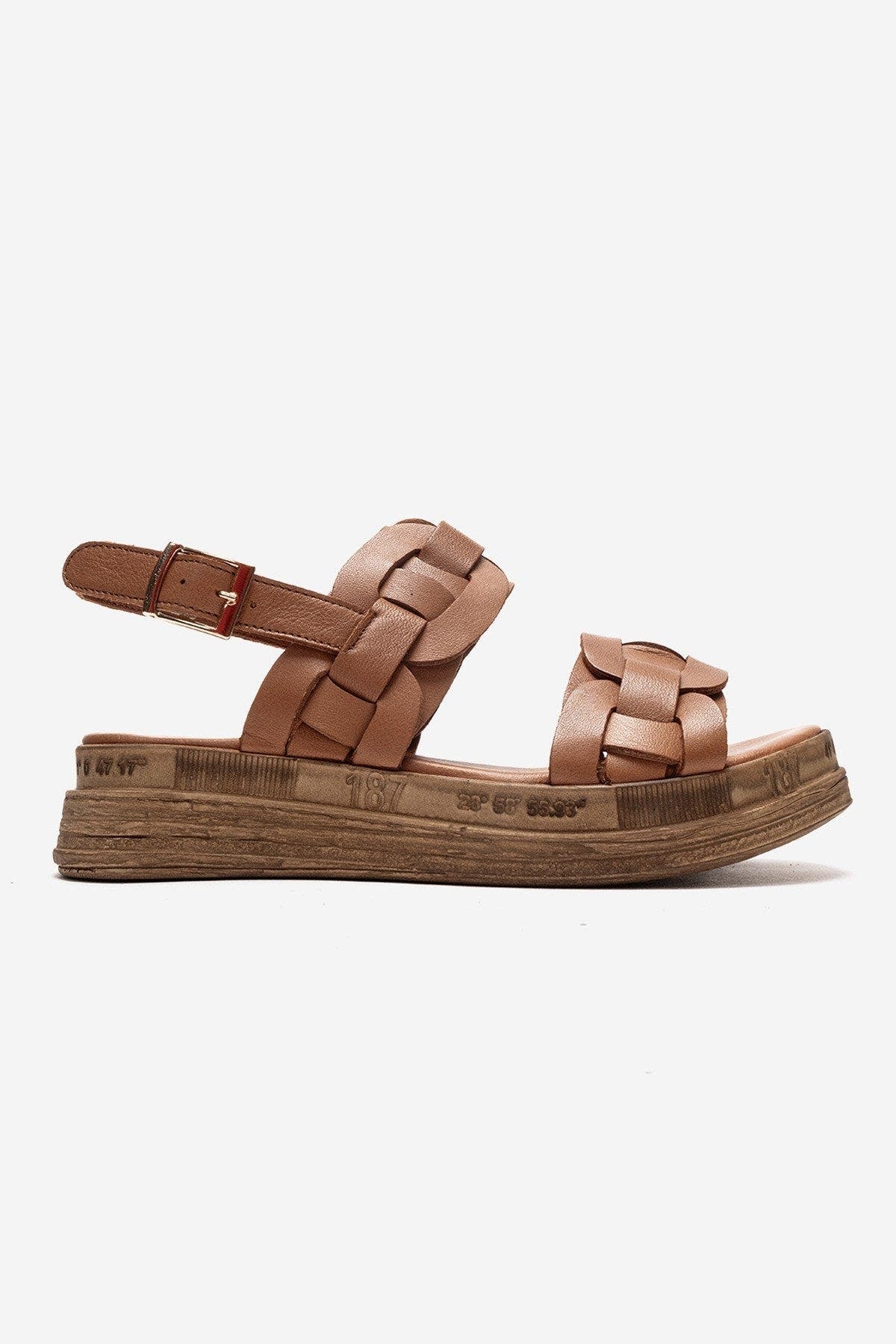 Forever & Always Shoes Elvoro Leather Sandal, Alternate, color, Cognac