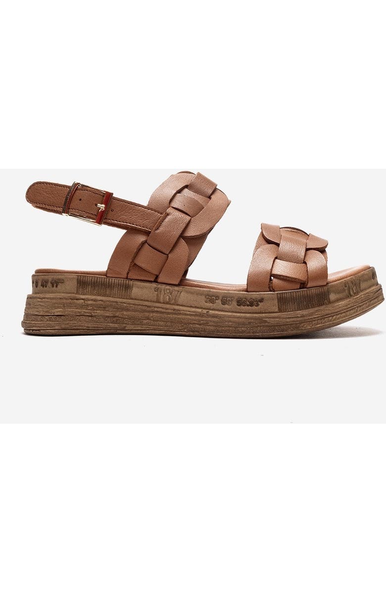 Forever & Always Shoes Elvoro Leather Sandal, Alternate, color, Cognac