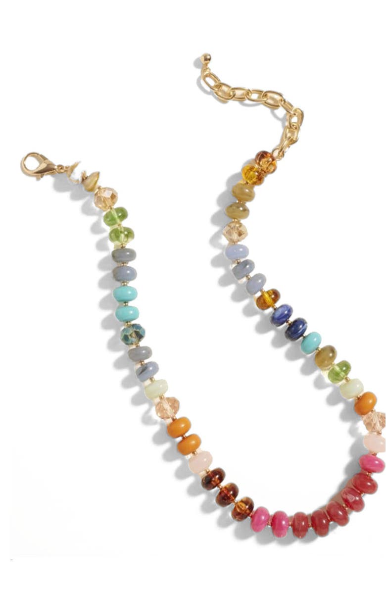 Erin McDermott Jewelry Painted Horizon Necklace, Alternate, color, Red