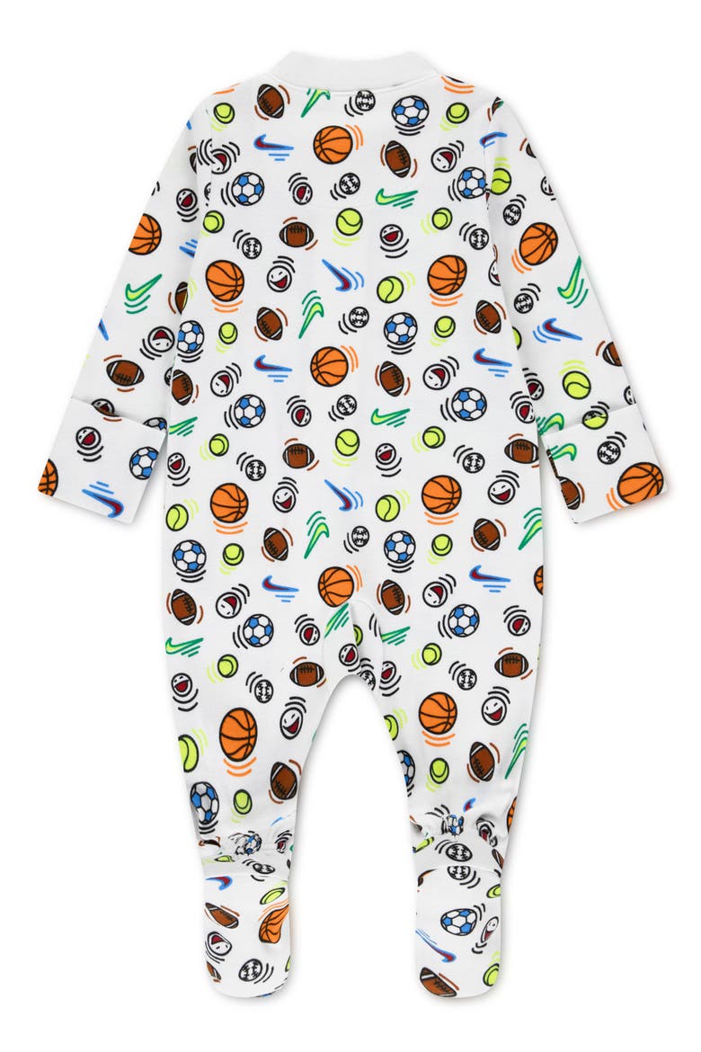 Sports Footie Coverall, Alternate, color, WHITE