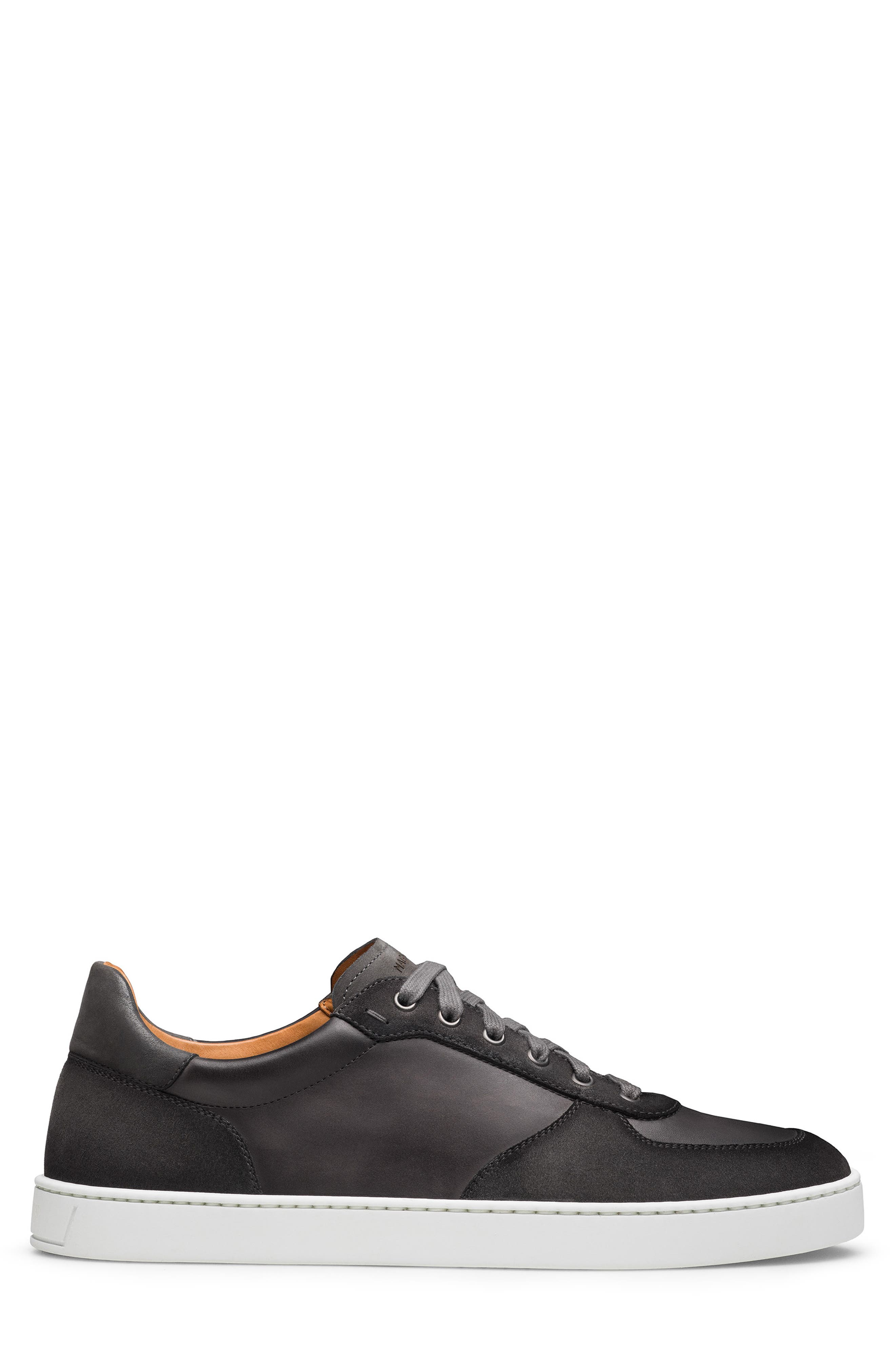 Magnanni Project Lo Leather Sneaker, Alternate, color, Grey