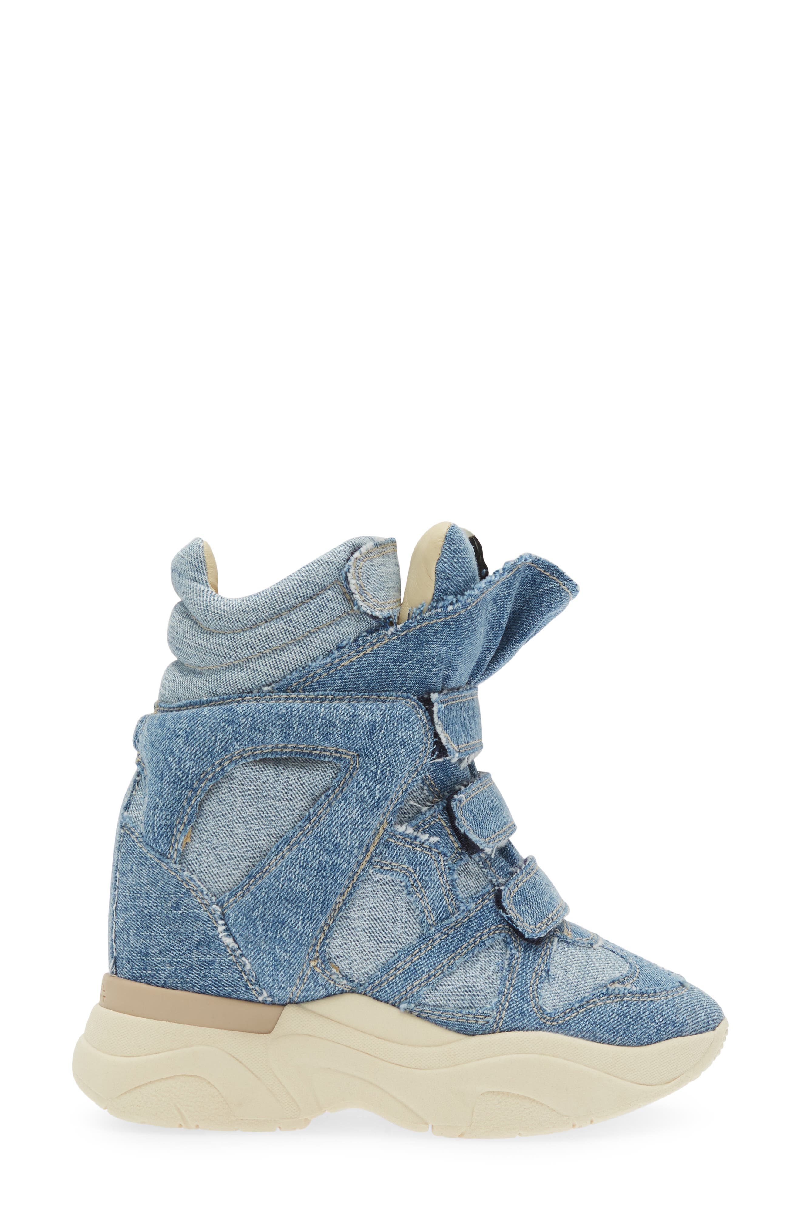 Isabel Marant Balskee Hidden Wedge High Top Sneaker, Alternate, color, 