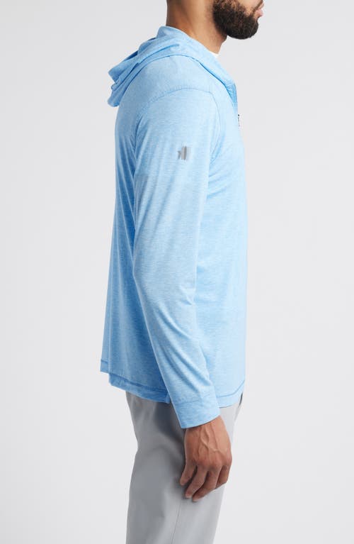 Johnnie-o Welsey Performance Half Zip Hoodie In Maliblu
