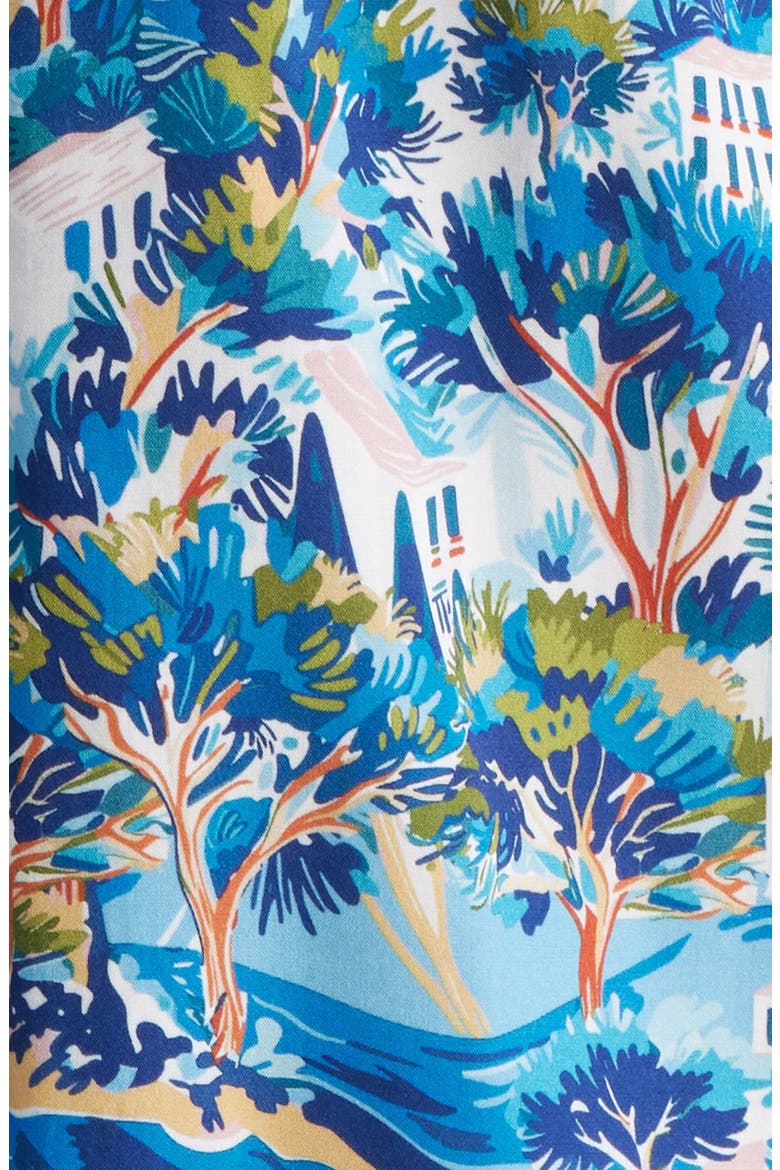 Print Camp Shirt, Alternate, color, BLUE