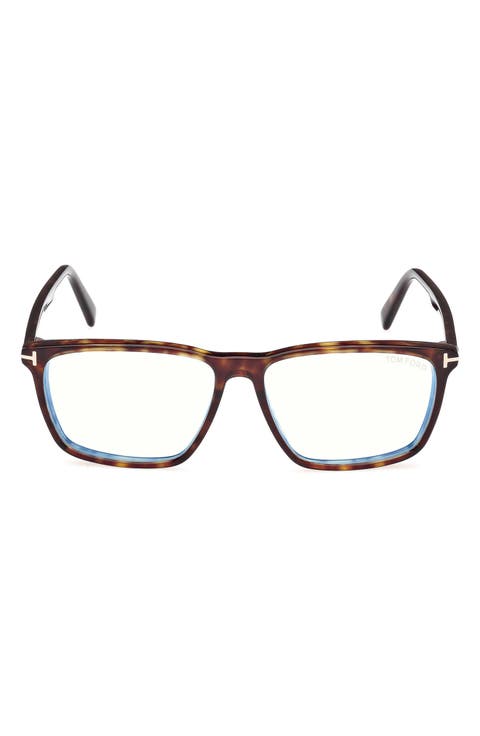 56mm Square Blue Light Blocking Glasses