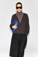 COS Layered Mock-Neck Merino Wool Sweater