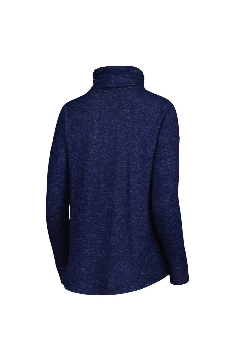 BOXERCRAFT Women's Heathered Navy Nashville SC Cuddle Tri-Blend Pullover Sweatshirt, Alternate, color, 