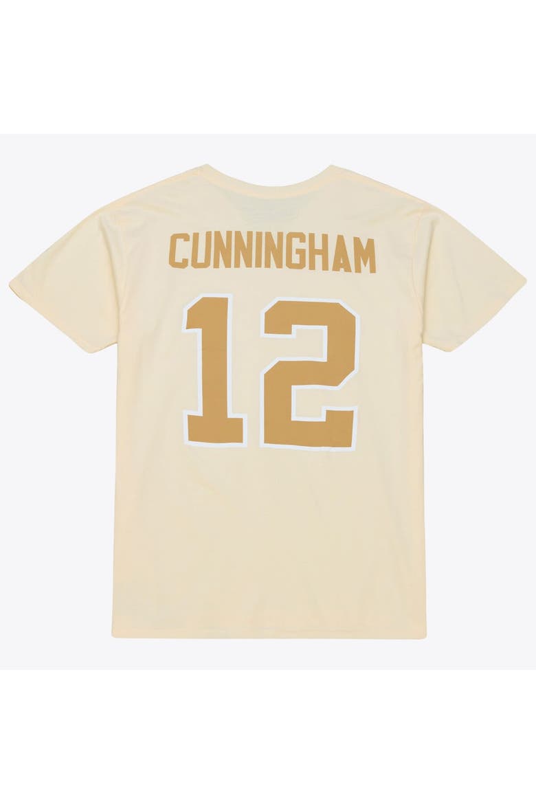Men's Mitchell & Ness Randall Cunningham Cream Philadelphia Eagles Sandman Name & Number T-Shirt, Alternate, color, Cream