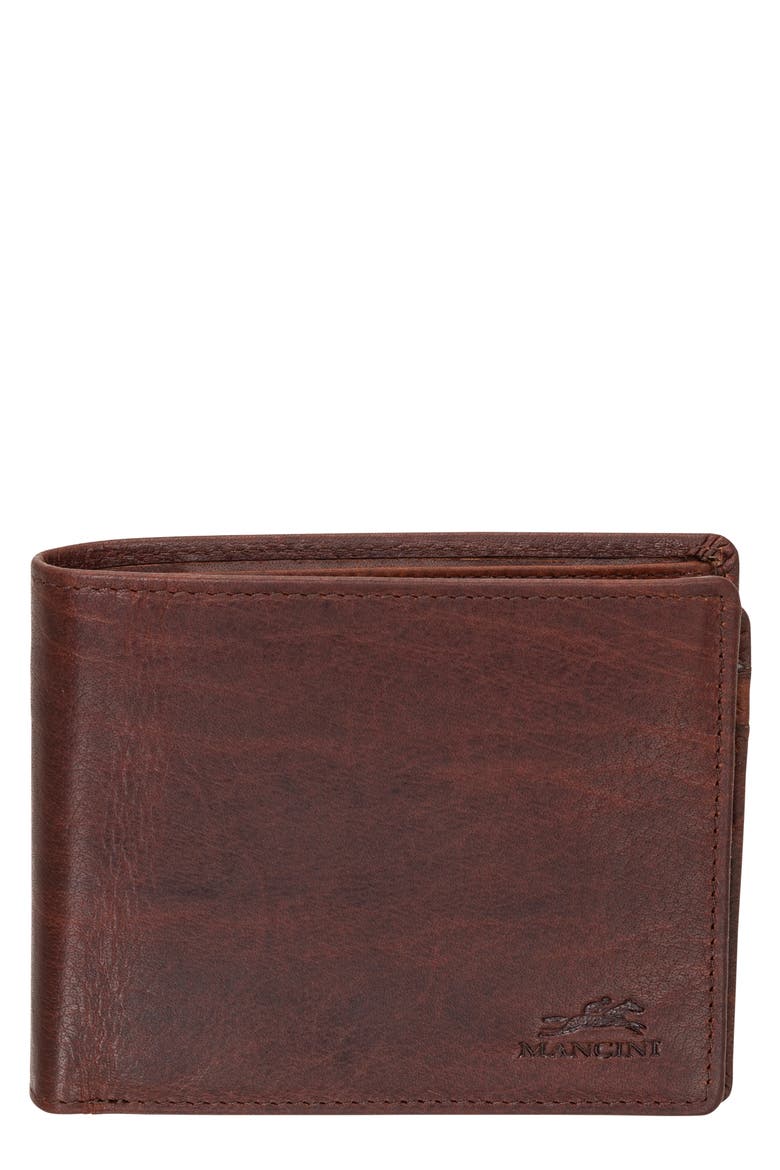 Buffalo RFID Center Wing Wallet, Main, color, BROWN