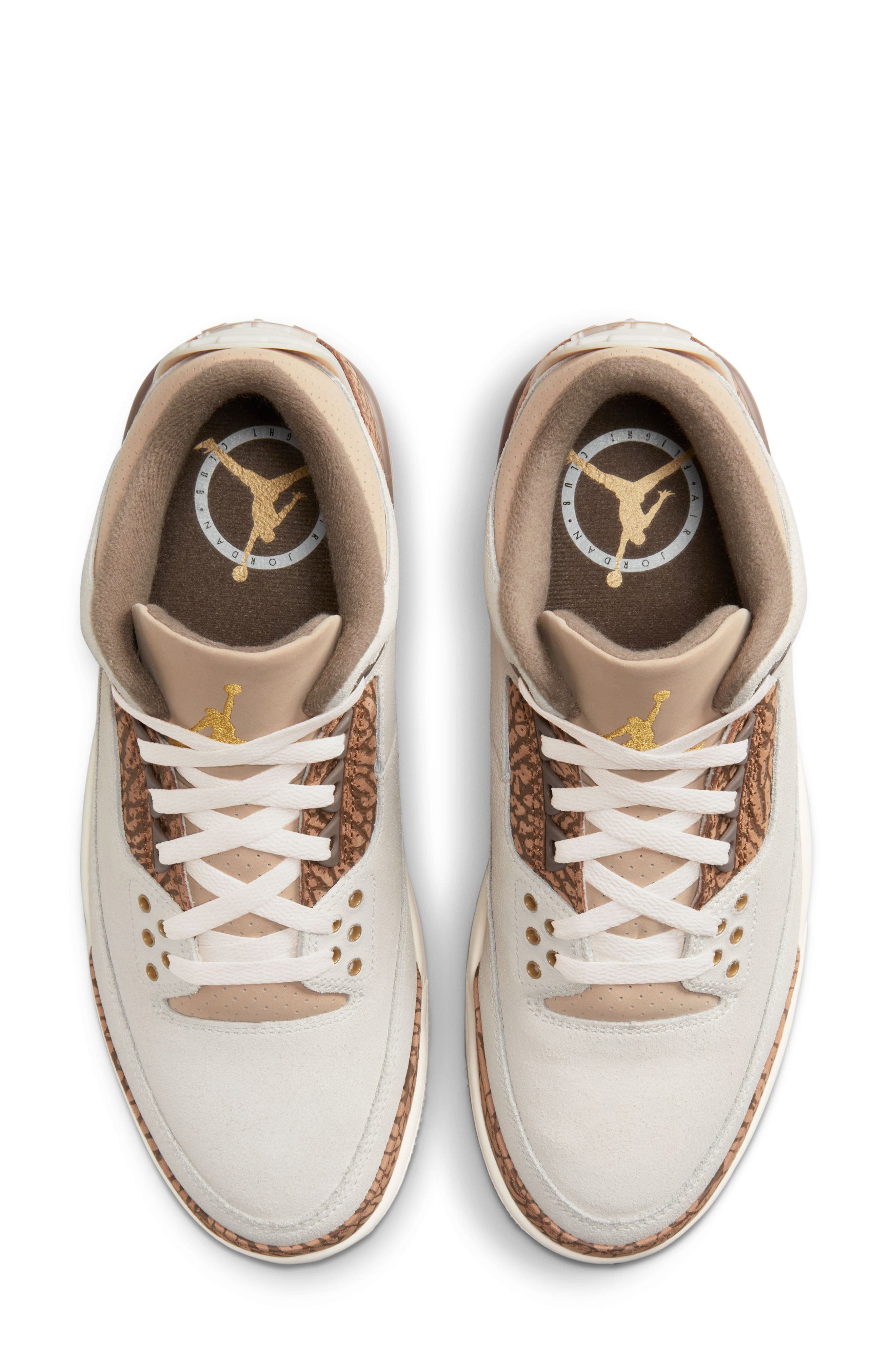 Jordan Air Jordan 3 Retro Basketball Sneaker, Alternate, color, Light Orewood Brown/ Gold