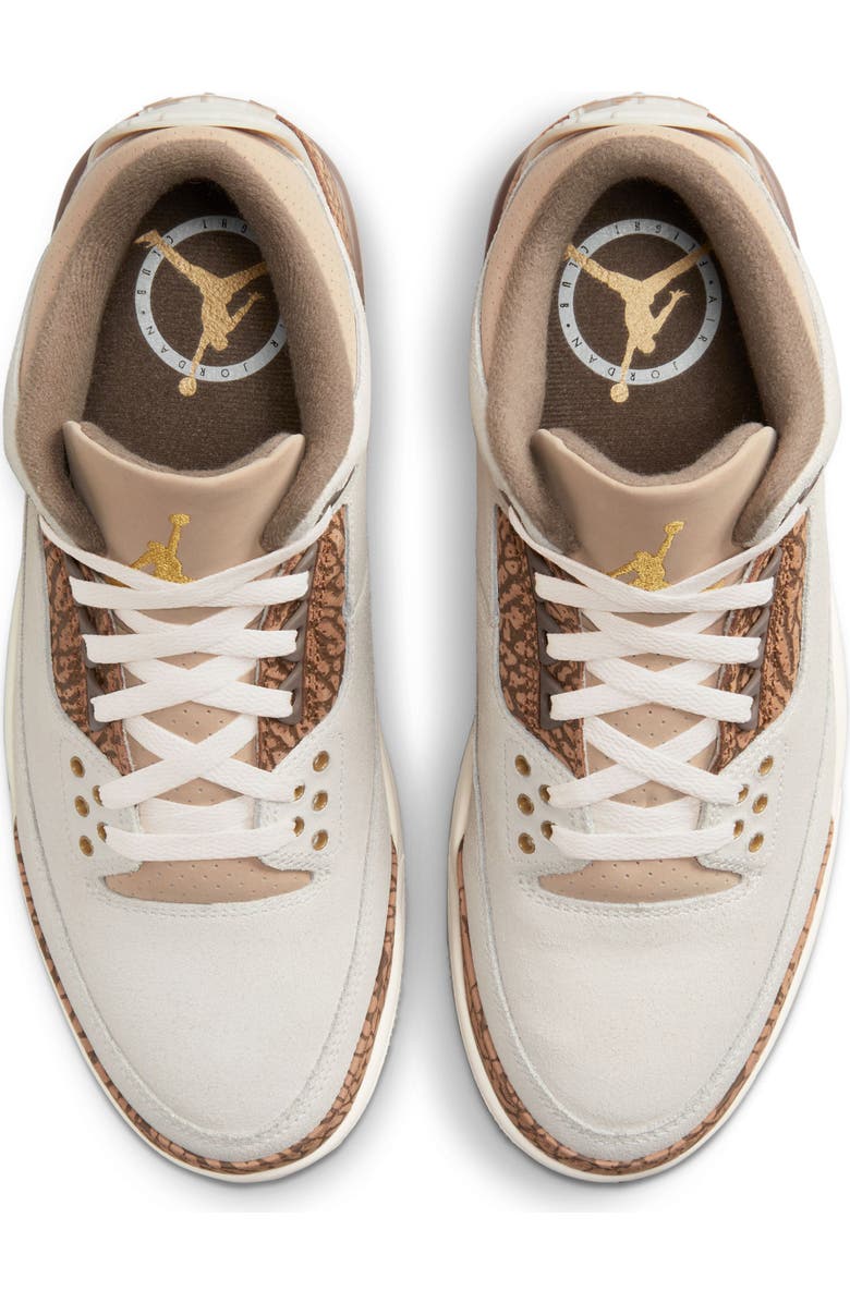 Jordan Air Jordan 3 Retro Basketball Sneaker, Alternate, color, Light Orewood Brown/ Gold