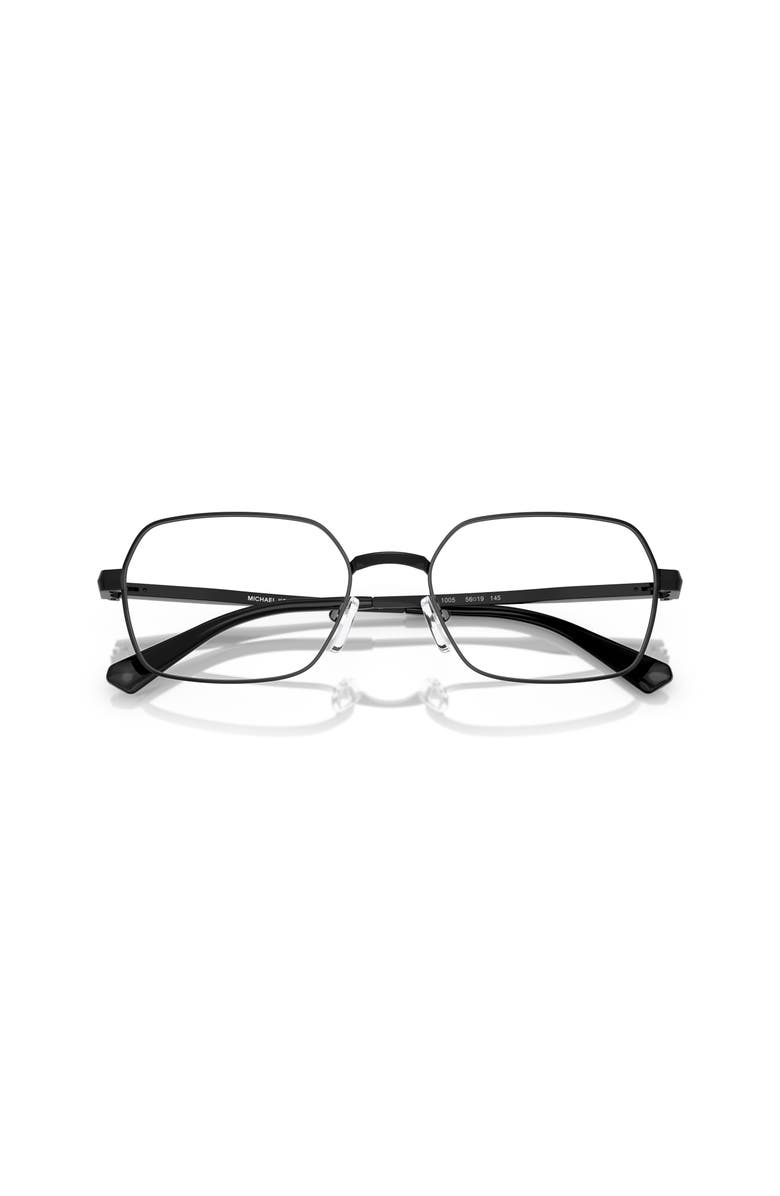 Michael Kors 56mm Square optical glasses, Alternate, color, Black
