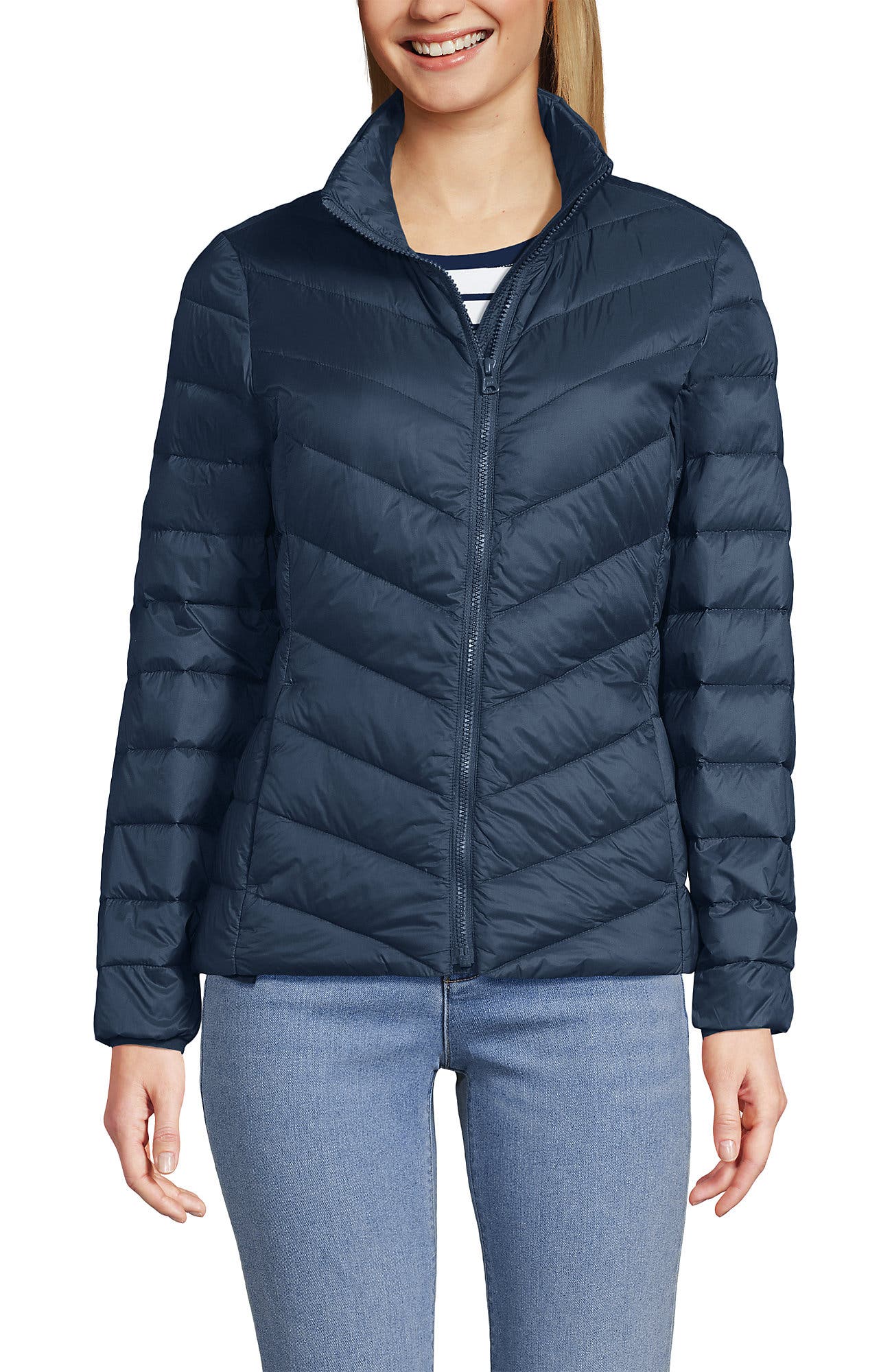 Wanderweight Ultralight Packable Chevron Quilted Down Jacket - image 5