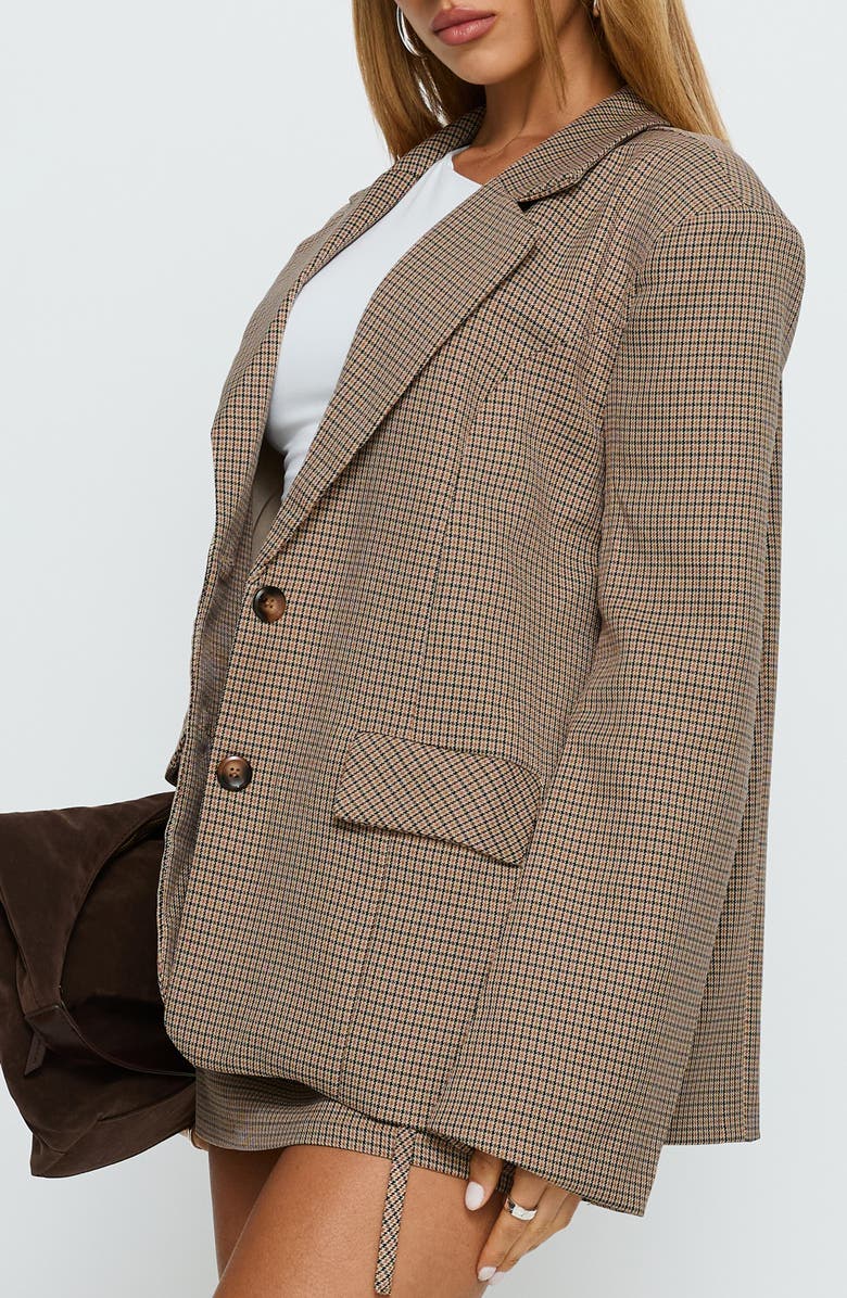 Princess Polly Deane Check Blazer, Alternate, color, 