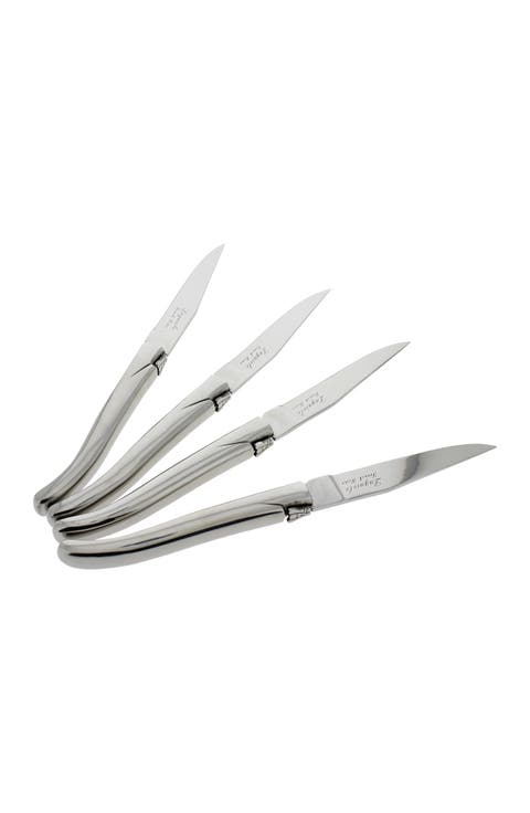 Laguiole Connoisseur Stainless Steel Steak Knives - Set of 4