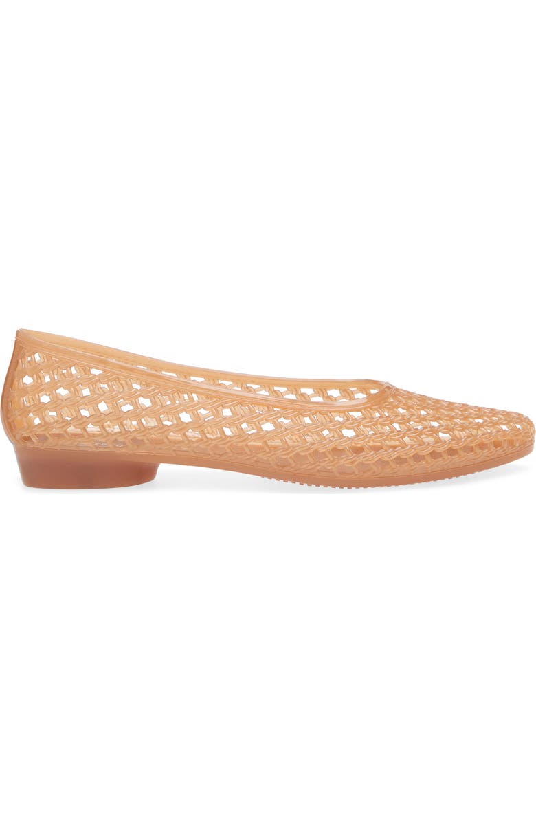 Jeffrey Campbell Bestie Jelly Flat, Alternate, color, Caramel