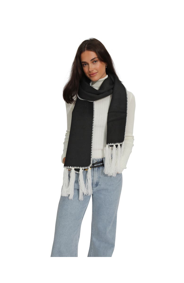 Belle & Bloom Mountain Side Scarf, Main, color, Black