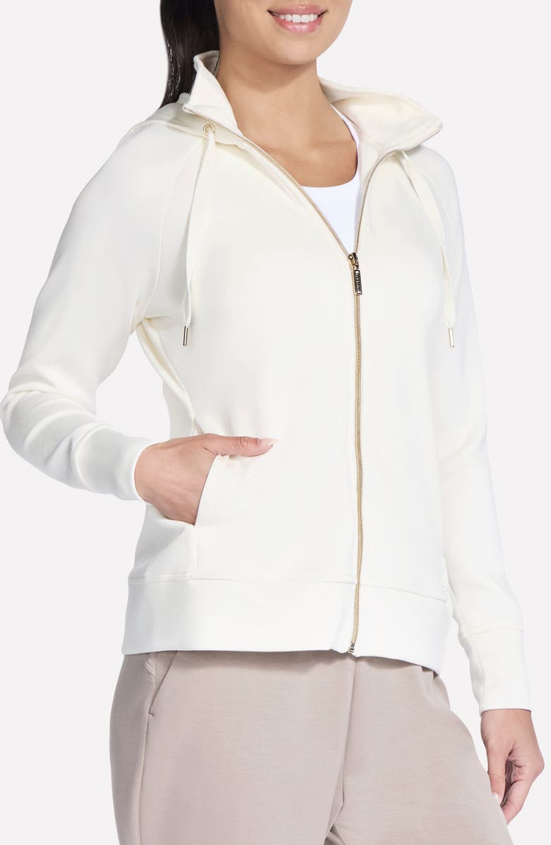 SKECHERS SKECHLUXE ELEVATE<sup>™</sup> Full Zip Hoodie, Alternate, color, Egret