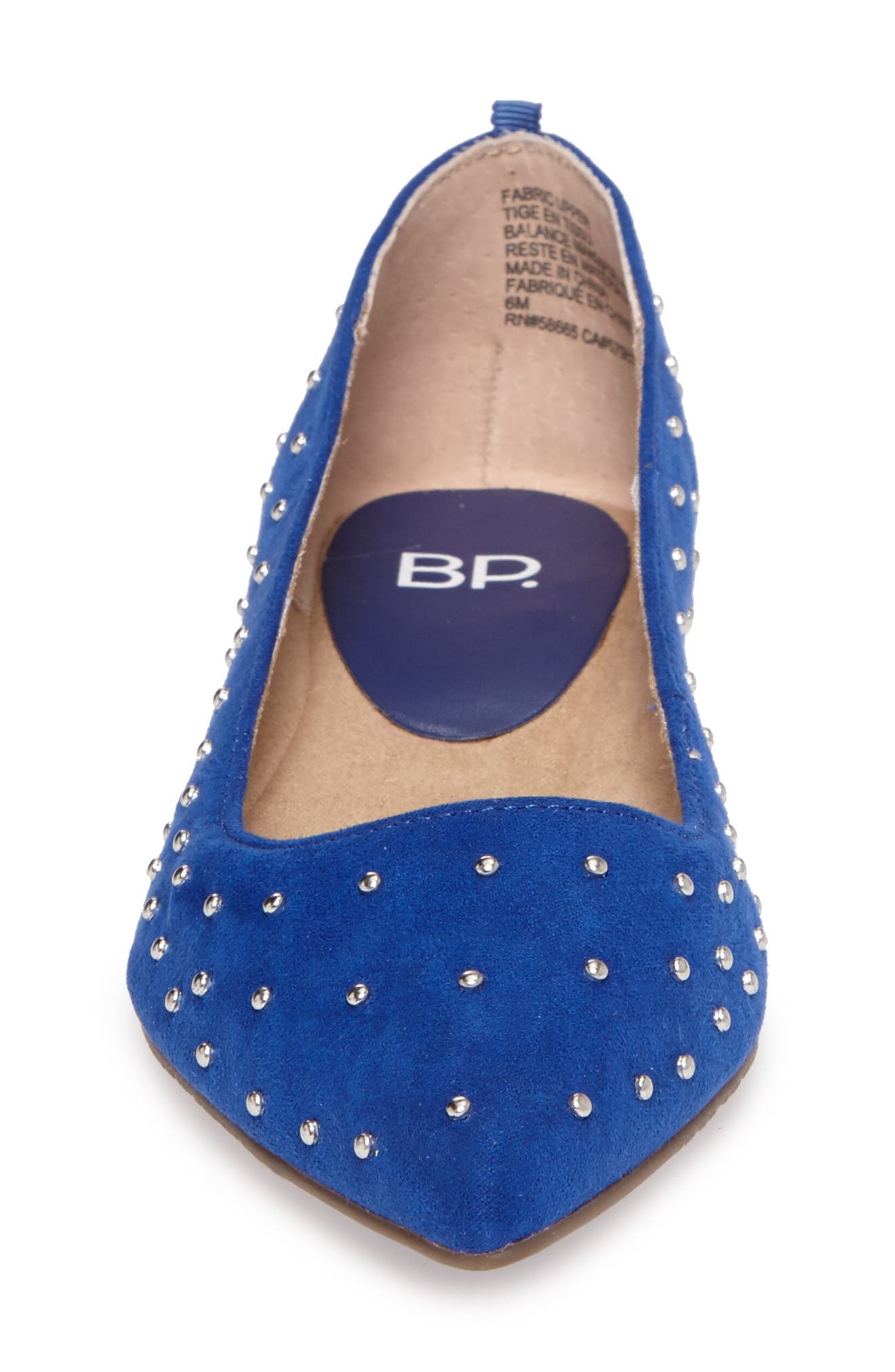Sienna Flat, Alternate, color, COBALT FAUX SUEDE