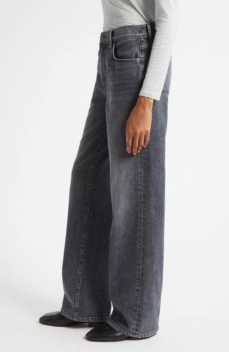 Lafayette 148 New York Wyckoff Stretch Denim Wide Leg Jeans, Alternate, color, Washed Slate