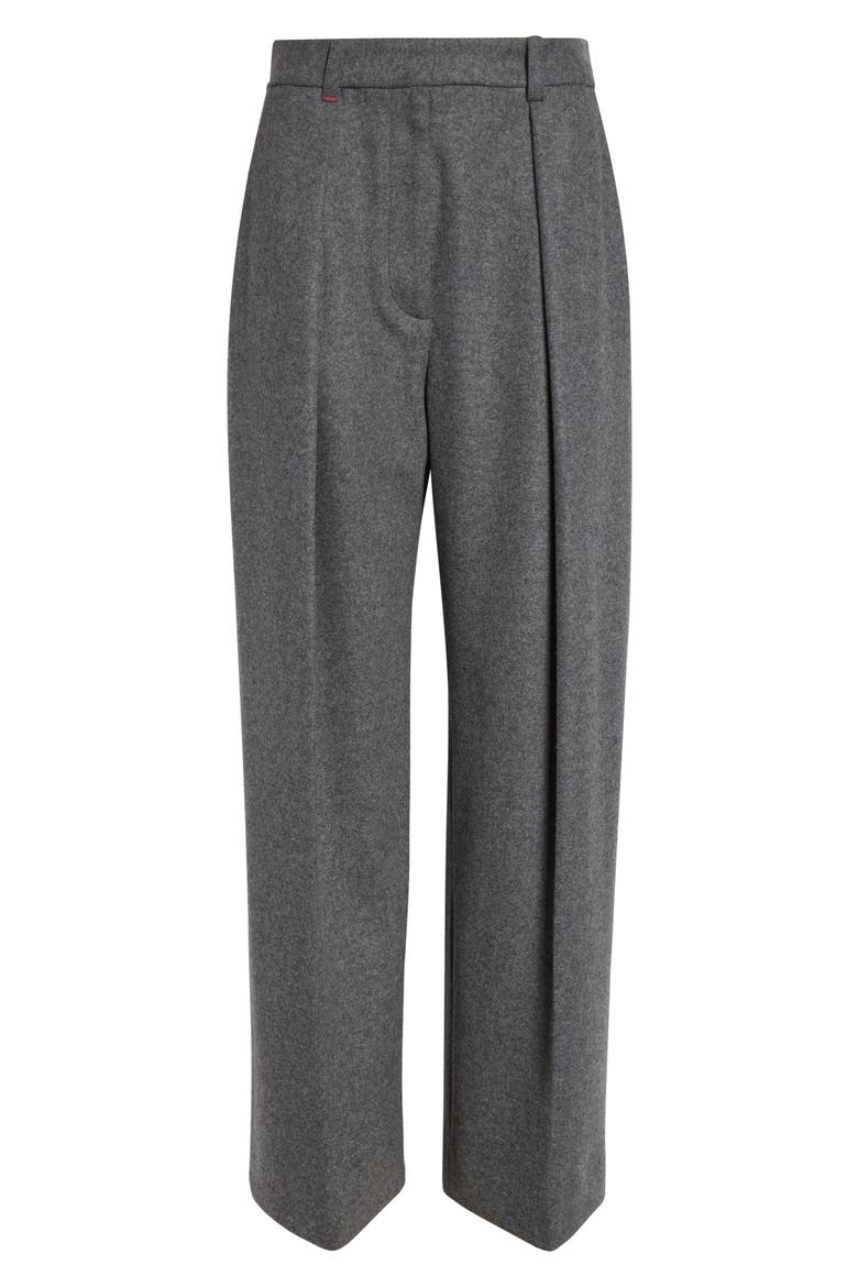 Pleated Wide Leg Wool & Cashmere Trousers (Women) | Nordstrom