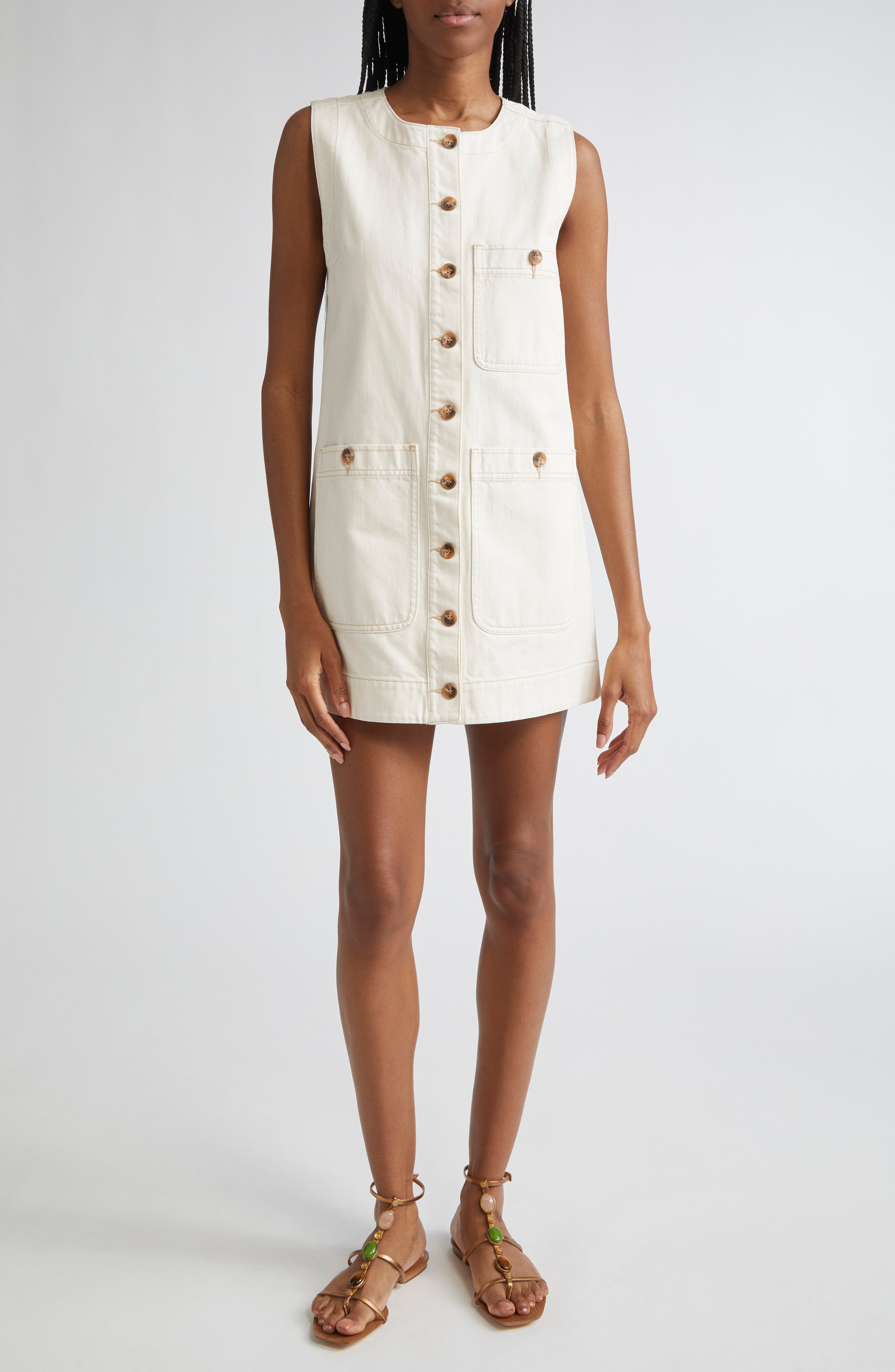 Veronica Beard Oakley Sleeveless Shift Dress