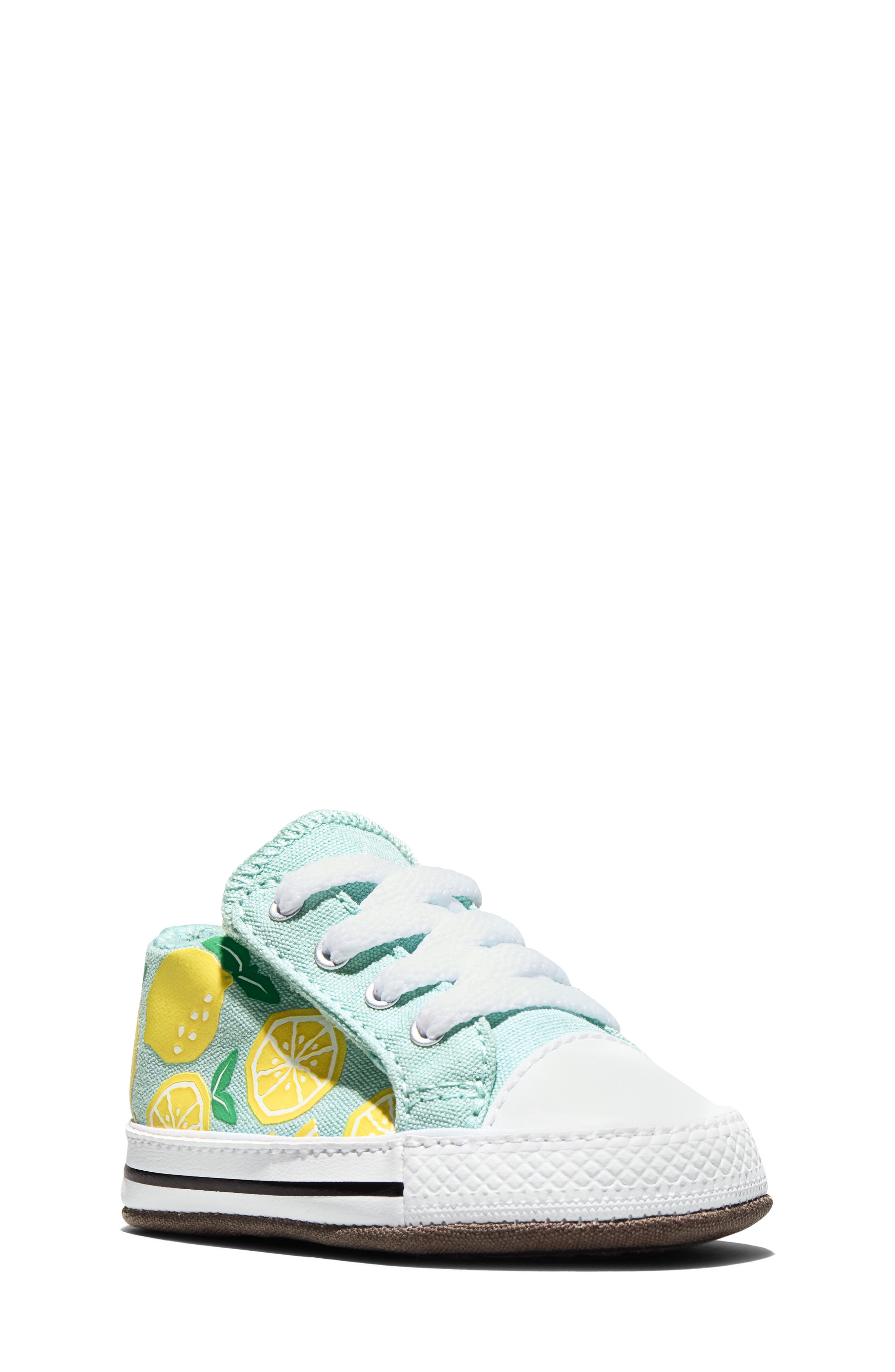 Converse Chuck Taylor<sup>®</sup> All Star<sup>®</sup> Cribster Crib Shoe, Main, color, Rained Out/ Dandy Lion/ White